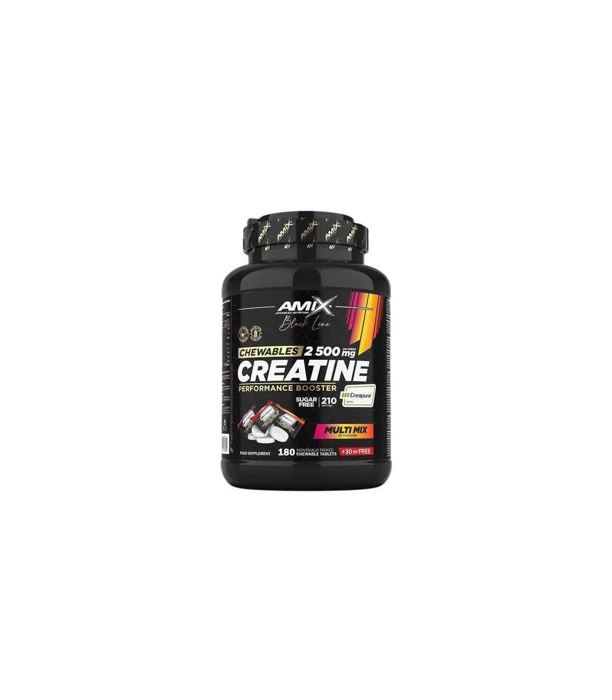 Amix Black Line Creatina Creapure Masticable