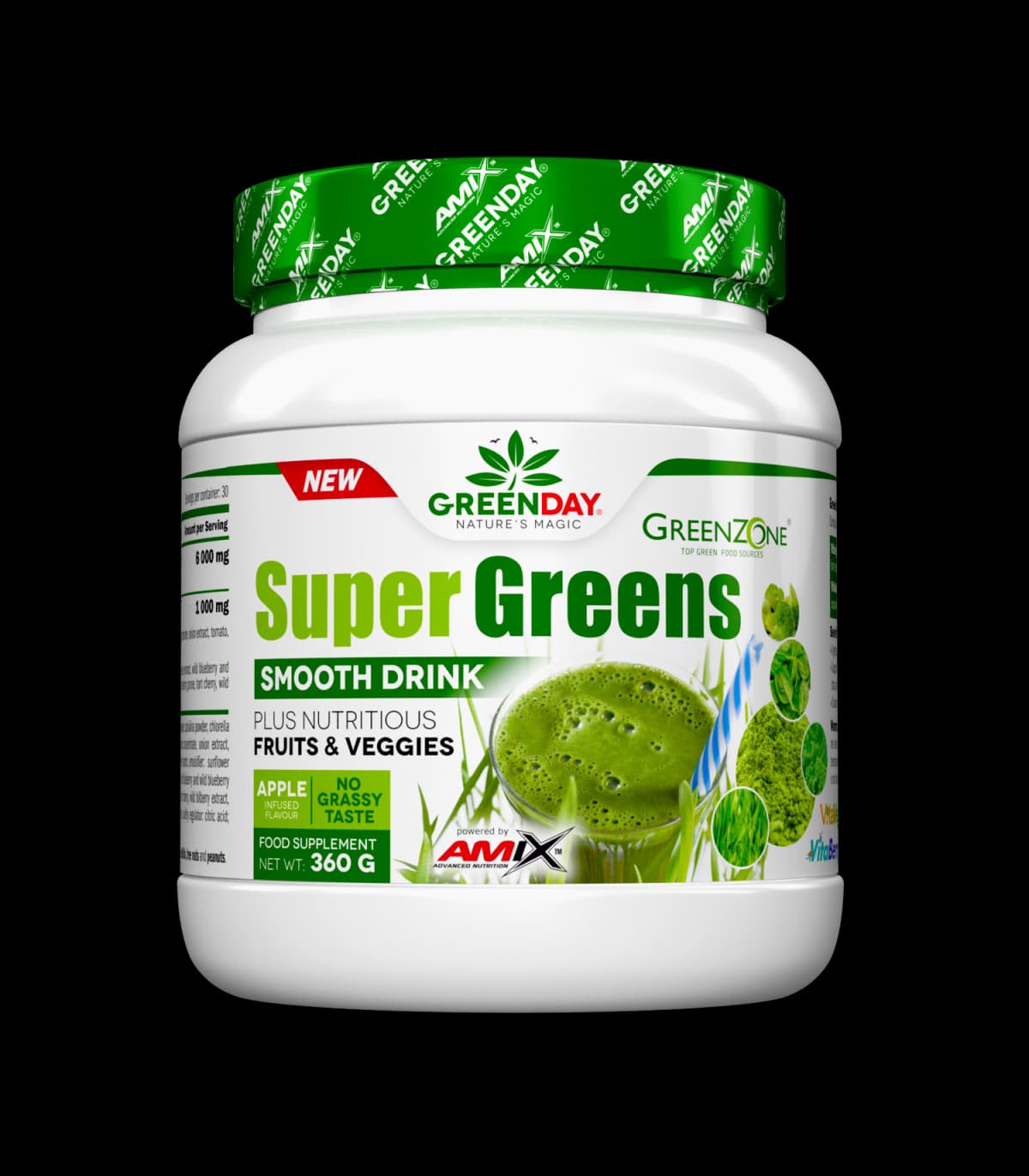 Amix Greenday Super Greens Drink de Amix — FSC TopNutrition — Foto 1
